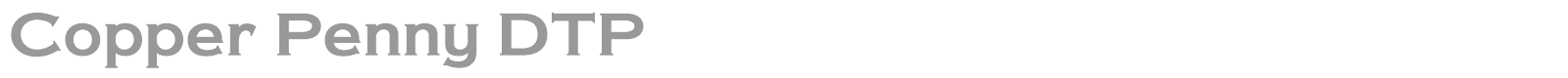 Copper Penny DTP font preview